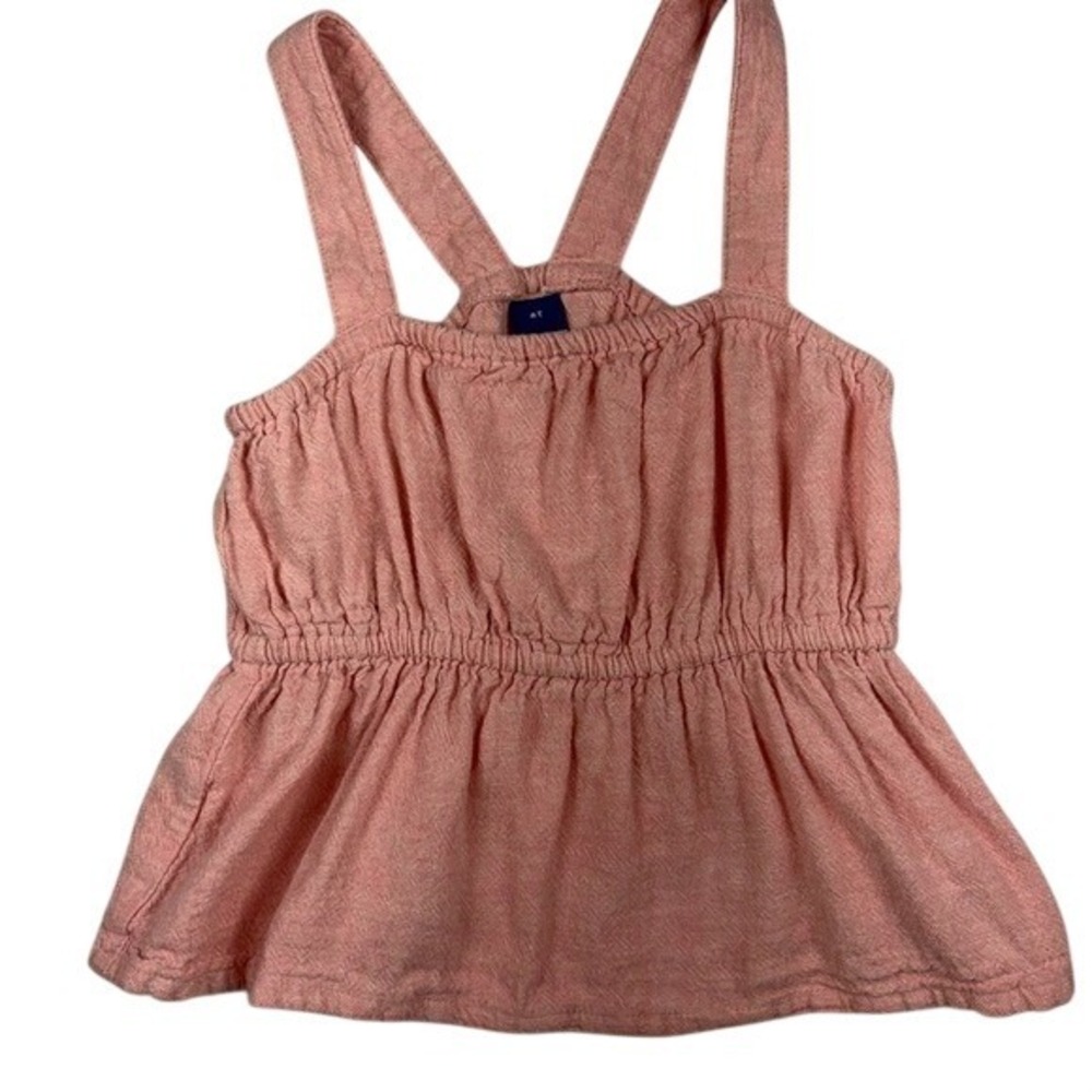 Old Navy Girls Pink Linen‎ Blend Tank Top Size 4T Sleeveless Summer